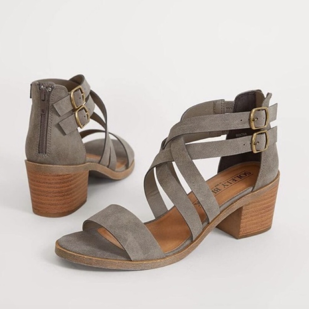 Solely Black by BKE Rocha Heeled Sandal